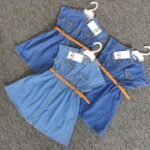 Girls Denim Frock - Image 5