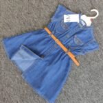 Girls Denim Frock - Image 4