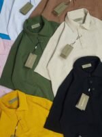 Men’s Woven Polo T-Shirt - Image 3