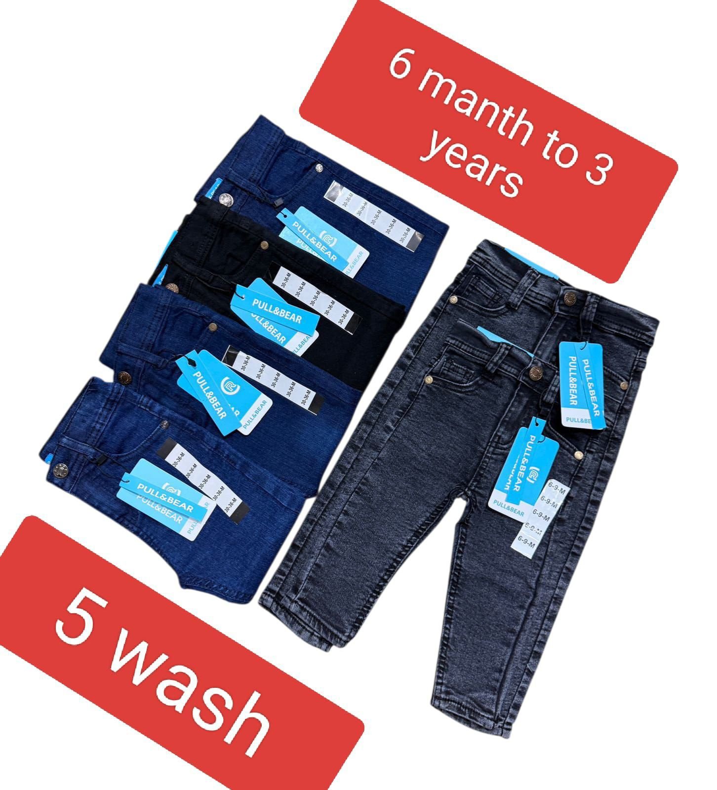 Boys denim (1) Kids’ Jeans (Stitch Design) - Image 1
