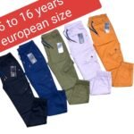 Boys’ Chinos (6-Pocket Cargo Stitch Design)