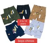 Boys’ Chinos / Cargo Shorts (Stitch Design)
