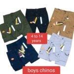Boys’ Chinos / Cargo Shorts (Stitch Design)